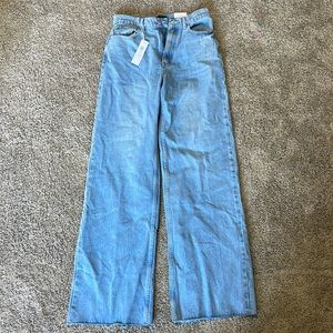 Baggy straight leg jeans